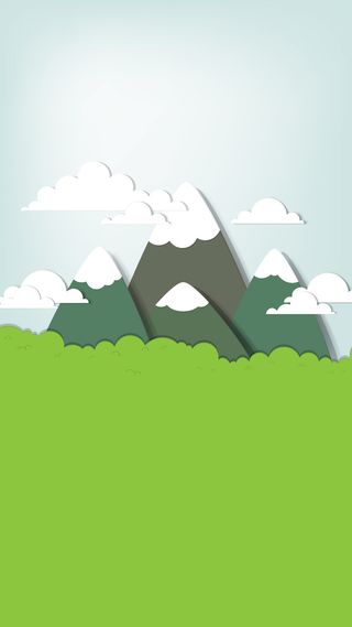 卡通雪山风景高清