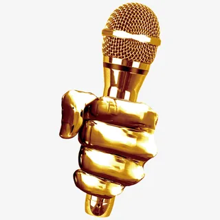 金色话筒素材免抠