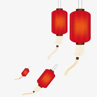飘扬的红灯笼免抠