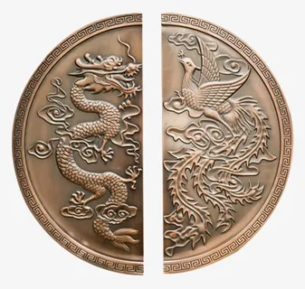 中国风金属龙凤纹门把手免抠