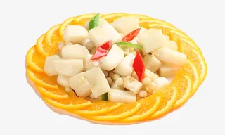 橙子年糕菜品免抠