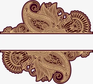 矢量复古花纹底纹免抠