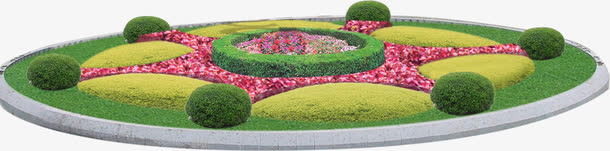 花圃花坛园艺免抠