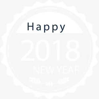矢量happy新年标签免抠