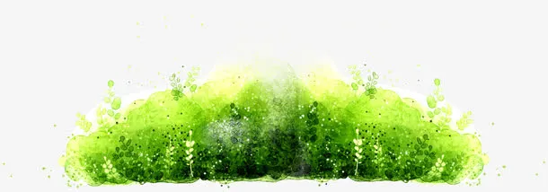 合成创意效果元素春天的草丛免抠