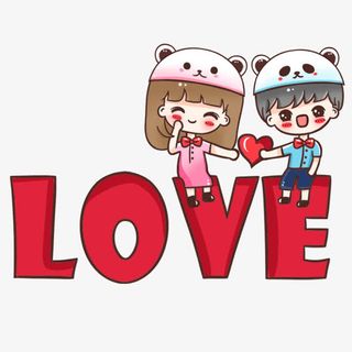 卡通love图标情侣图标免抠