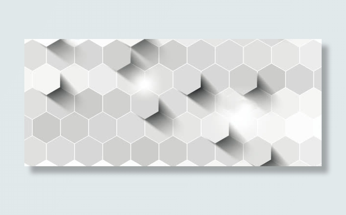 白色几何菱形炫酷背景banner