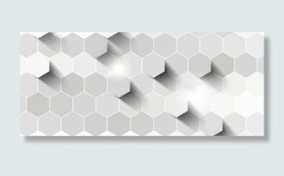 白色几何菱形炫酷背景banner