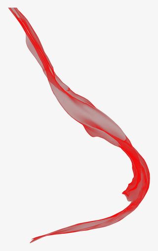 左漂浮彩带免抠