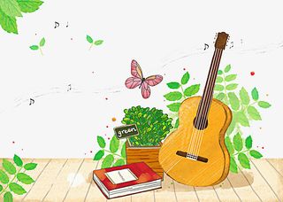 卡通花盆里菊花免抠