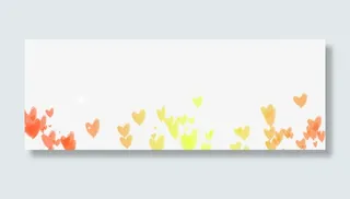 黄色心形唯美光效海报背景