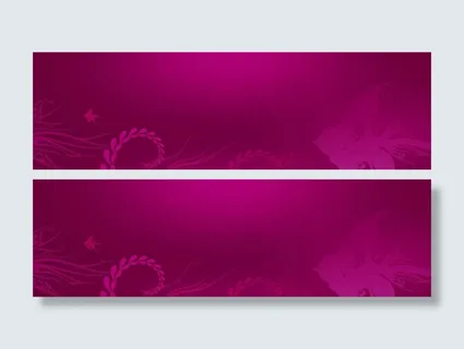 唯美台历设计banner背景