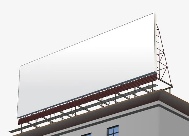 巨幅楼顶广告位免抠