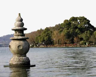 清新特色建筑杭州地标免抠图免抠