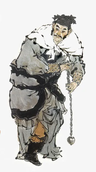 手绘人物肖像免抠