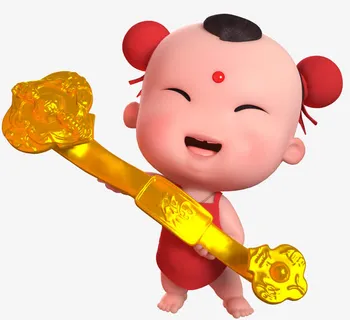 招财童子最新三维高清大图三免抠