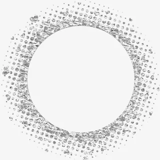 相框图标素描 圆形边框免抠