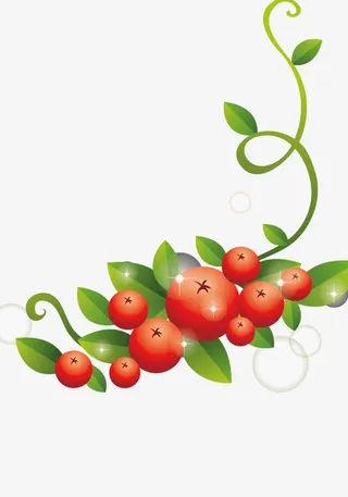 一串西红柿免抠