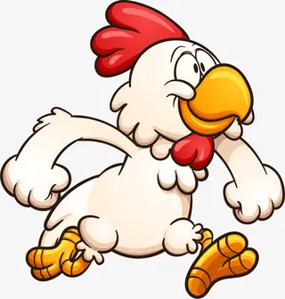 矢量图强壮的公鸡免抠