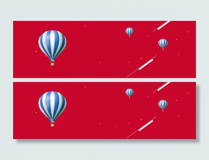 红色飘浮气球高清