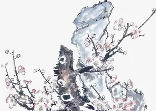 水墨梅花免抠