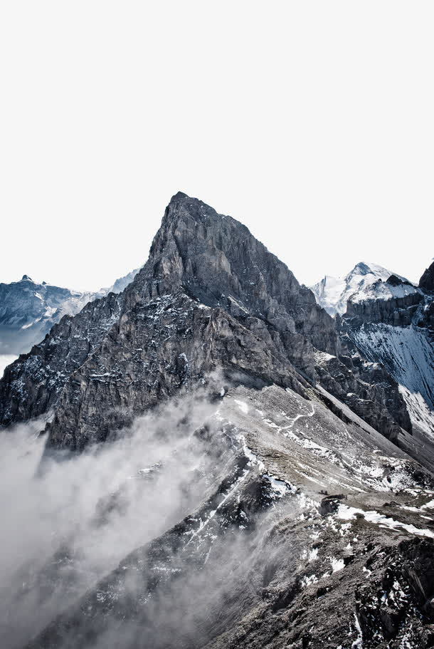 山峰雪山高山免抠