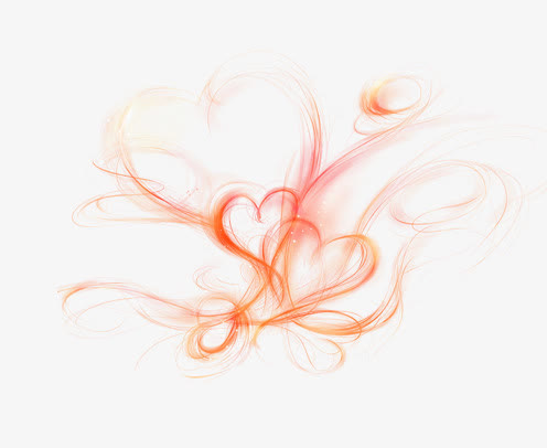 心心相印炫光素材免抠