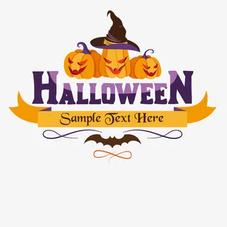 万圣节海报设计免抠字体元素