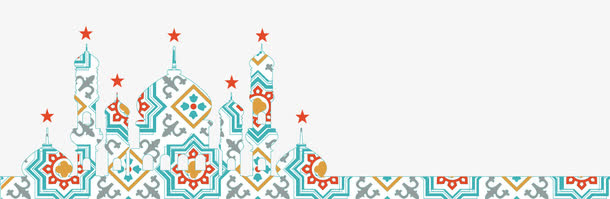 手绘花纹城堡免抠