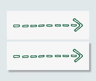 矢量箭头手绘虚线箭头免抠