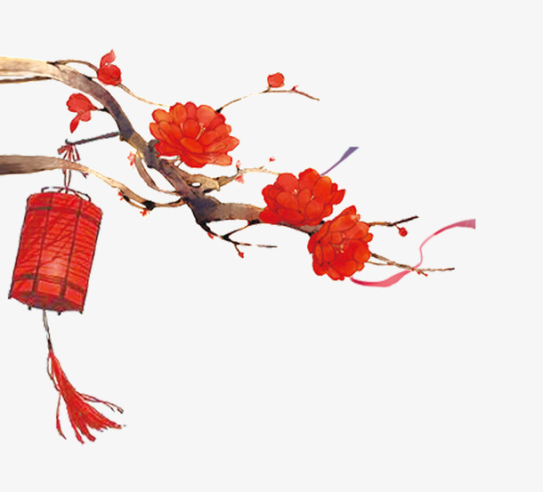 春节中国风手绘灯笼png免抠图免抠
