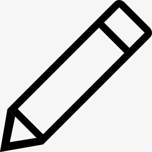 铅笔勾勒图标免抠