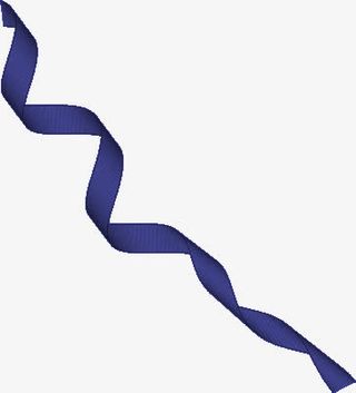 弯曲的彩带免抠