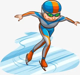 外国学生运动形象矢量免抠