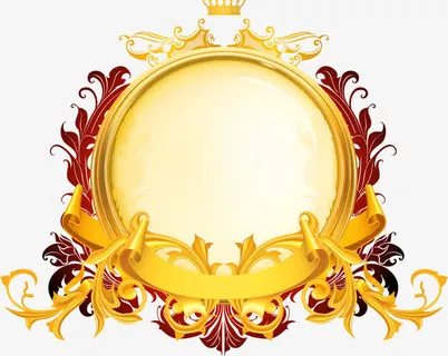 古典欧式花纹边框免抠