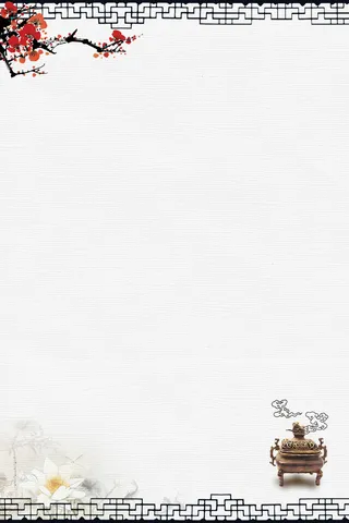 中国风古韵传统简约边框平面广告高清