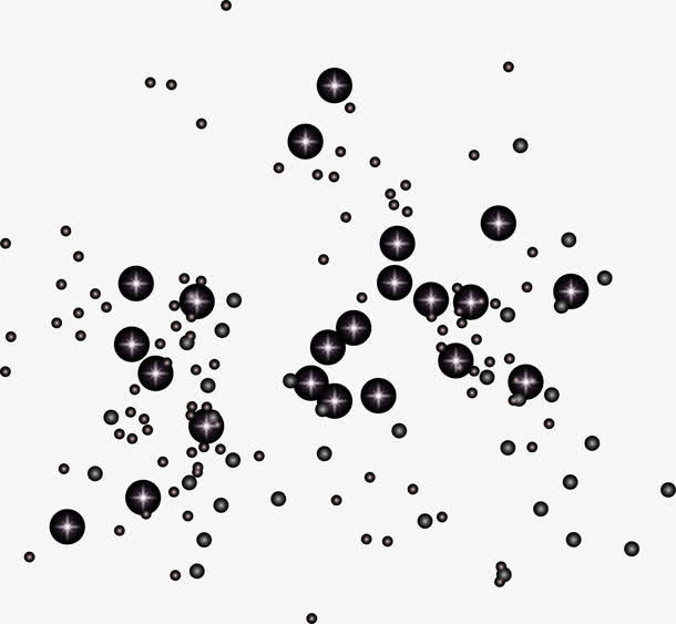 黑色梦幻星空免抠