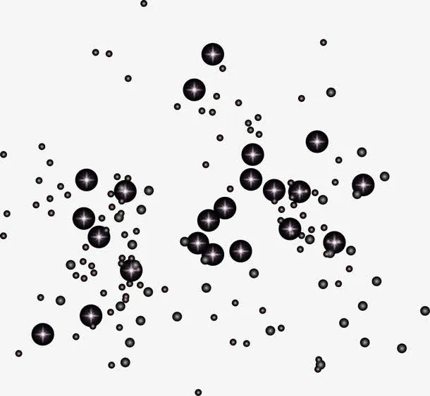 黑色梦幻星空免抠