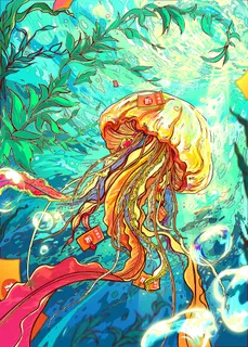 国潮手绘个性背景高清