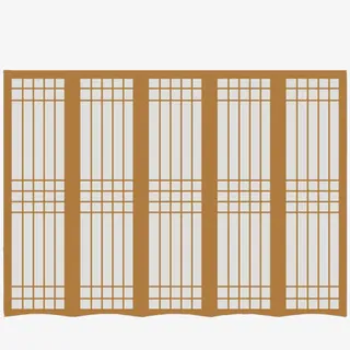 落地窗中式效果展示图素材图片免抠