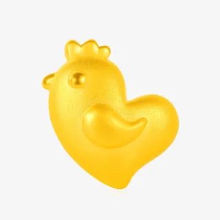 十二生肖鸡金首饰吊坠免抠