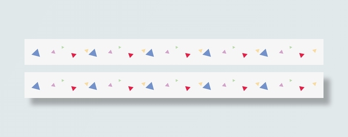 彩色漂浮三角分割线免抠