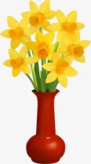 手绘黄色花朵免抠 手绘黄色花朵免抠