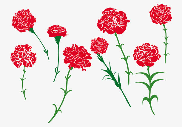 一组玫瑰花图片免抠