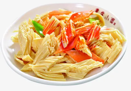 鲜嫩香辣炝拌红油腐竹免抠