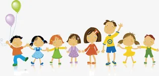 幼儿联谊会矢量图免抠