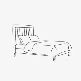 手绘家具-床免抠