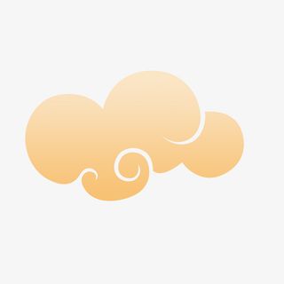 金色扁平化祥云免抠