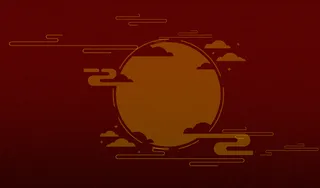 红色太阳背景高清