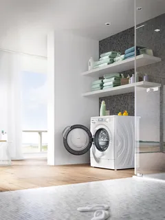 白色简易卫浴背景素材海报图高清